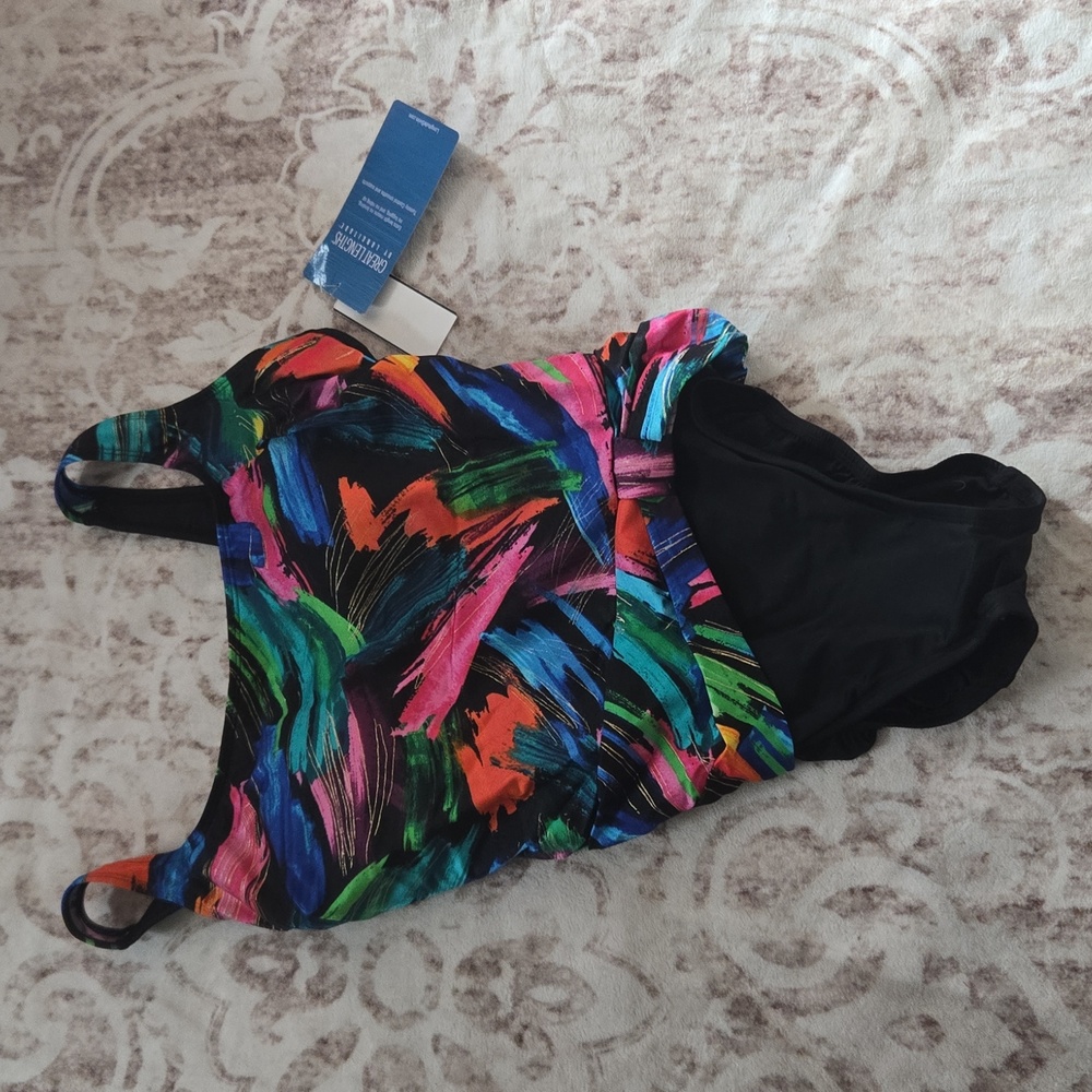 Great Lengths Women's Sash Tank One Piece Swimsuit - Picture 5 of 6
